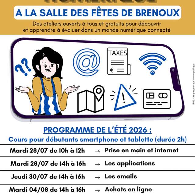 LES ATELIERS DU NUMÉRIQUE : DÉBUTANT SPARTPHONE ET TABLETTE