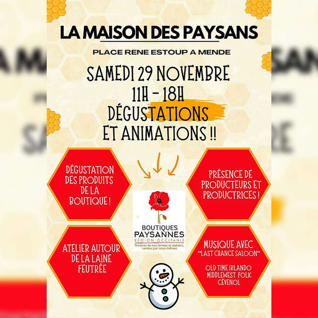 DÉGUSTATIONS & ANIMATIONS