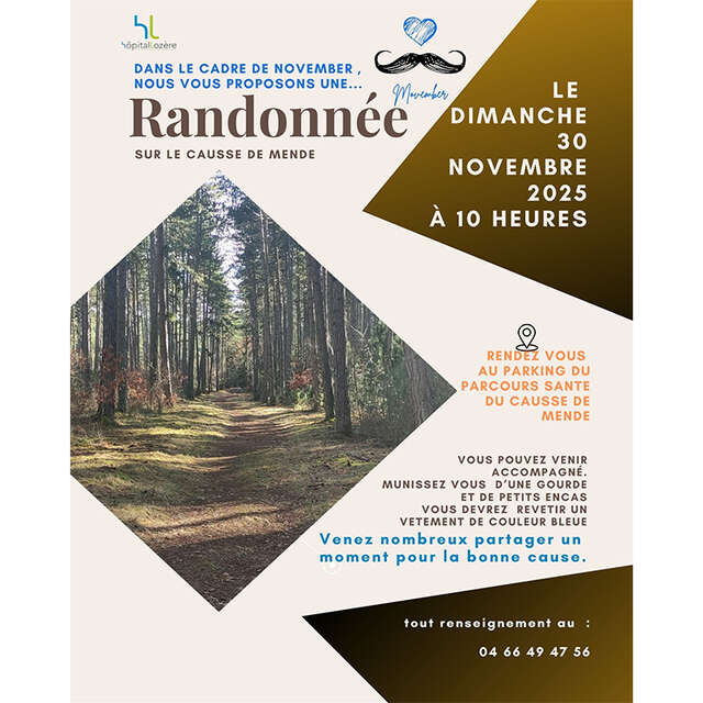 RANDONNÉE DE SOLIDARITÉ "MOVEMBER"