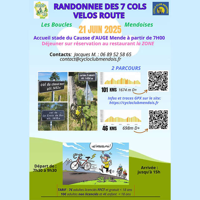 RANDONNÉE DES 7 COLS - VÉLO ROUTE