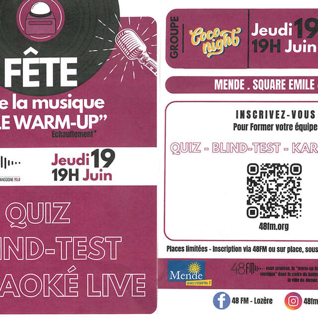 LE WARM-UP DE LA FÊTE DE LA MUSIQUE
