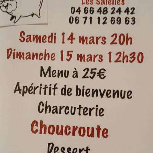 SOIR2E CHOUCROUTE AU MONTET