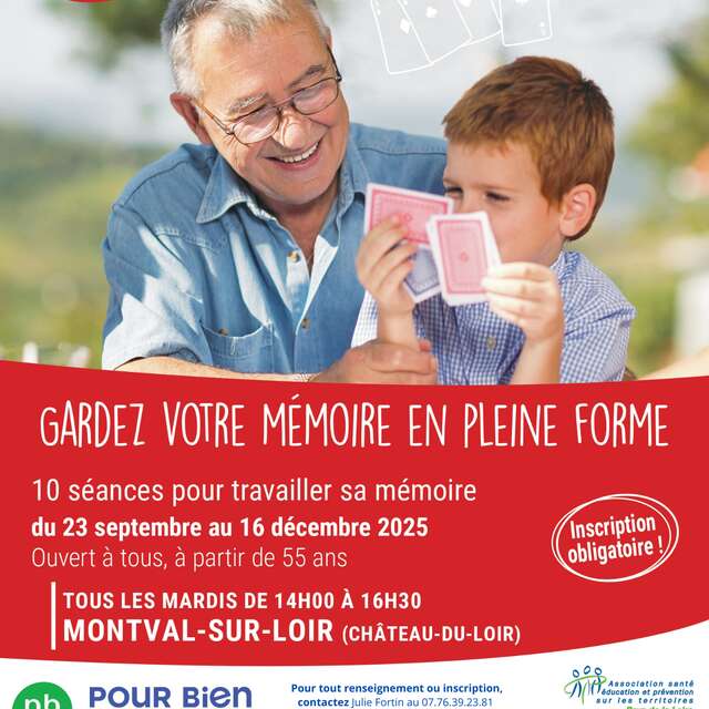 Ateliers. Gardez votre mémoire en pleine forme!