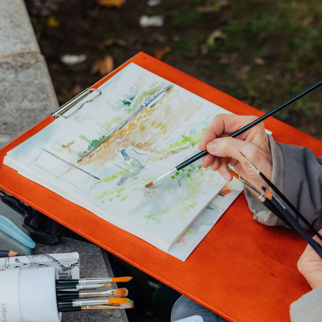 Atelier de peinture impressionniste sur le Hameau Fournaise