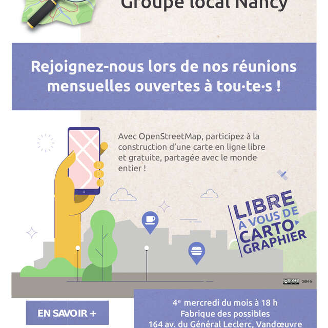 Atelier - Openstreetmap - Groupe local Nancy