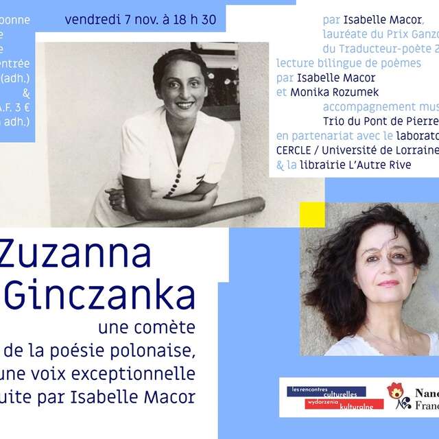 Conférence - Une comète de la poésie polonaise - Zuzanna Ginczanka
