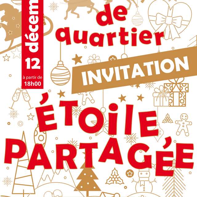 Étoile partagée en hiver - Fête du quartier
