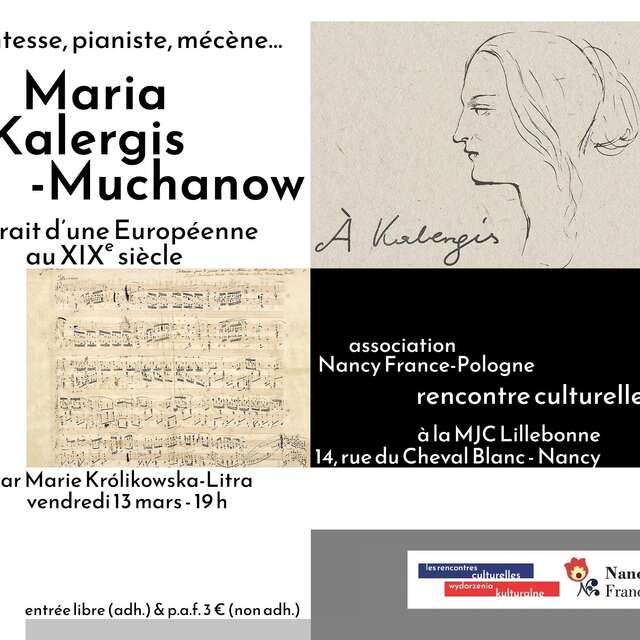Rencontre culturelle - Maria Kalergis-Muchanow, portrait d’une Européenne au XIXe siècle