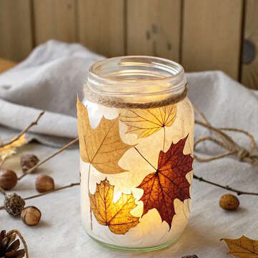 Atelier photophores d'automne