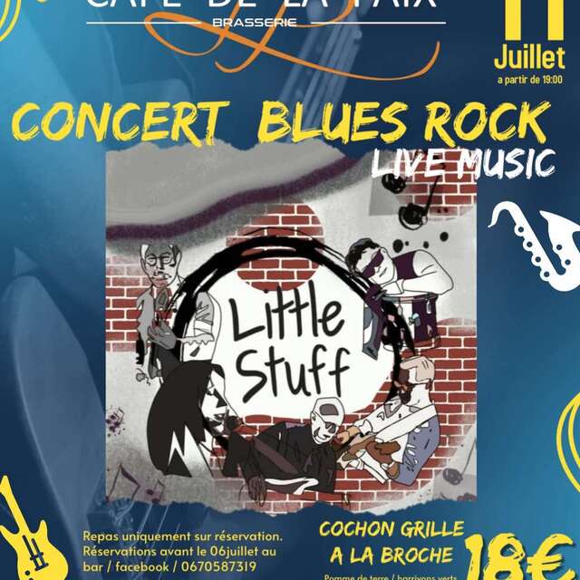 Concert blues-rock avec le groupe Little Stuff