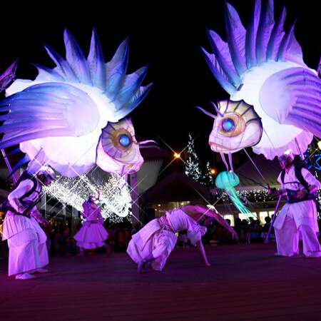 Déambulation lumineuse Les Abysses