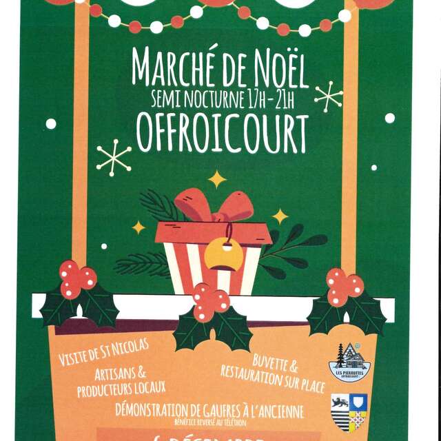 Marché de noël semi nocturne