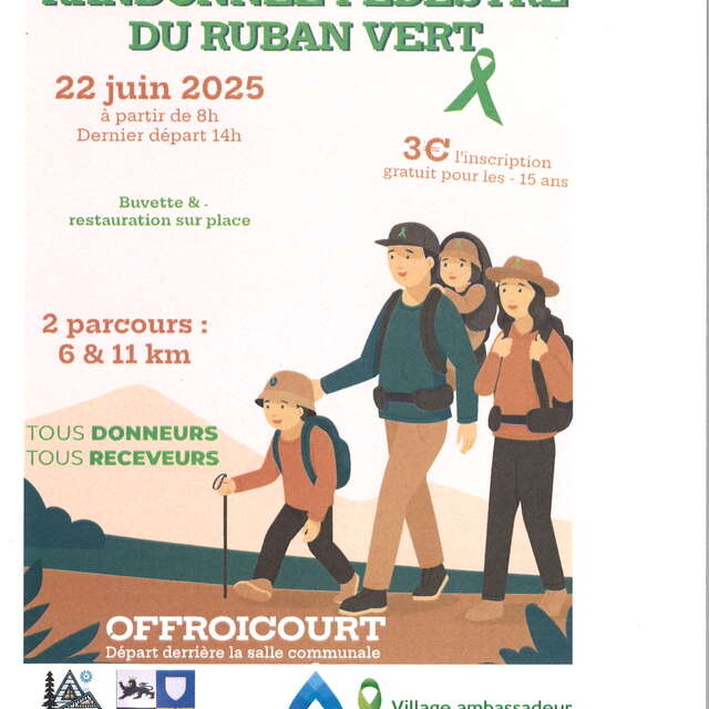 Randonnée pédestre du ruban vert