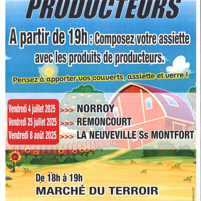 Marché du terroir et repas de producteurs