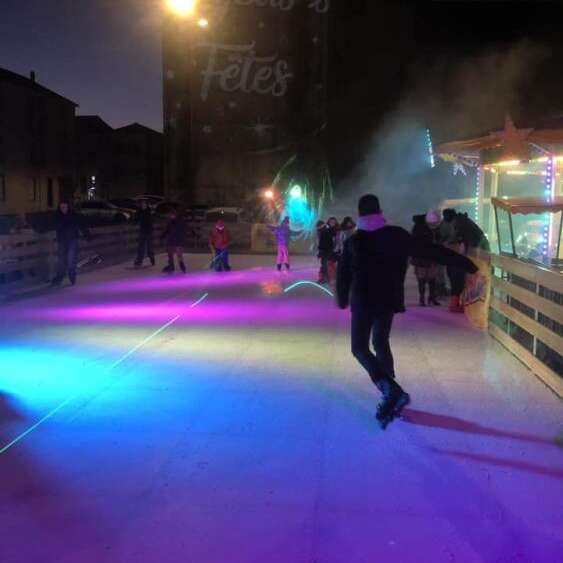 Patinoire de Noël en plein air