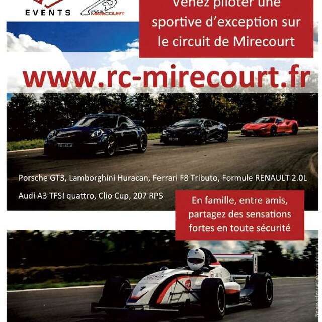 École de pilotage circuit de mirecourt rc events