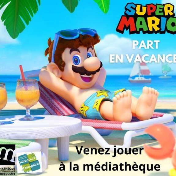 Ambiance tes vacances été - Super Mario part en vacances