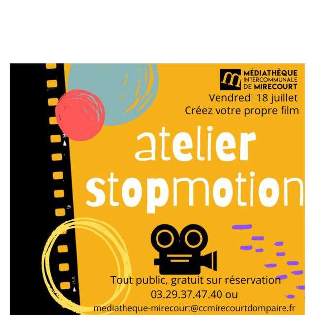 Ambiance tes vacances été - atelier stop motion