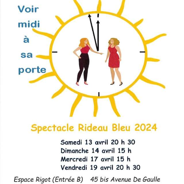 Spectacle rideau bleu 2024 : Voir midi à sa porte