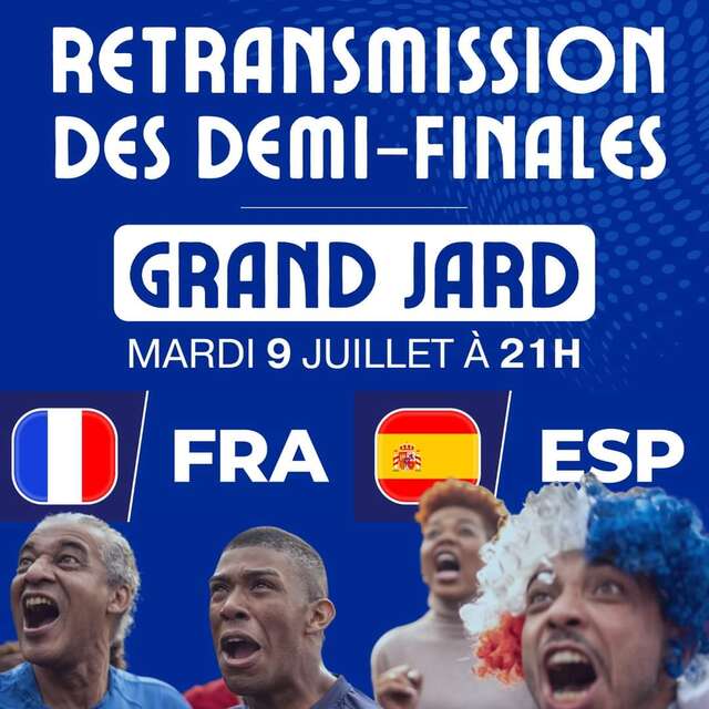 Diffusion des 1/2 Finales de l'Euro