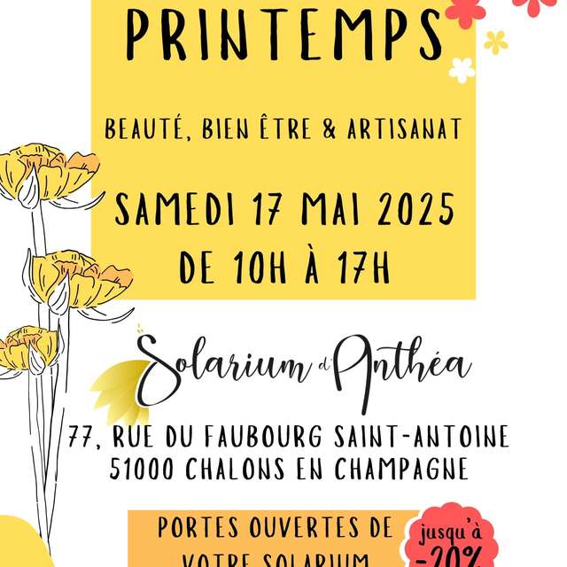 Marché de Printemps au Solarium d'Anthéa