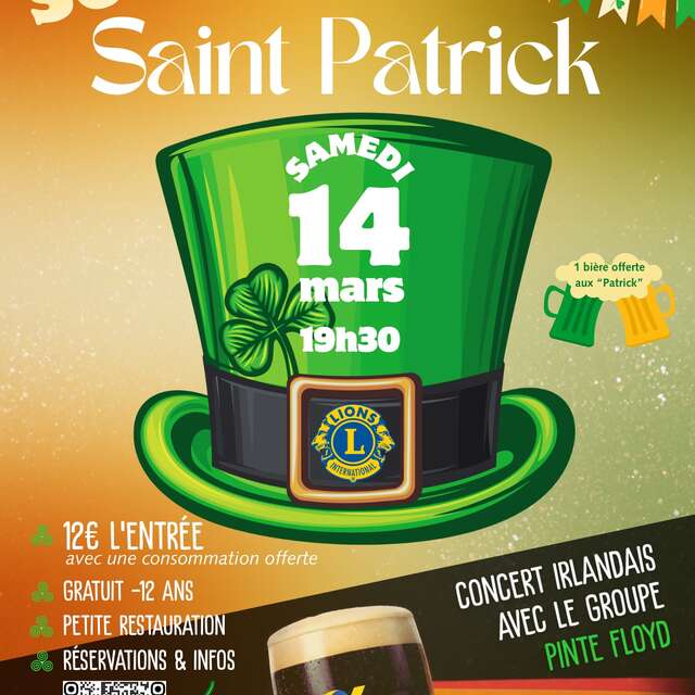 Soirée de la Saint Patrick à Vraux