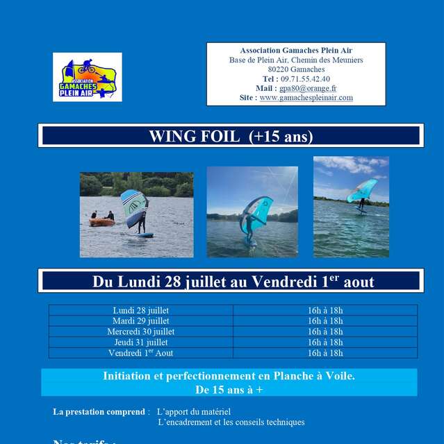 Stage Wing Foil (+ 15 ans)
