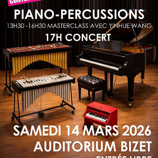 Concert Piano-percussions avec Yinhue Wang