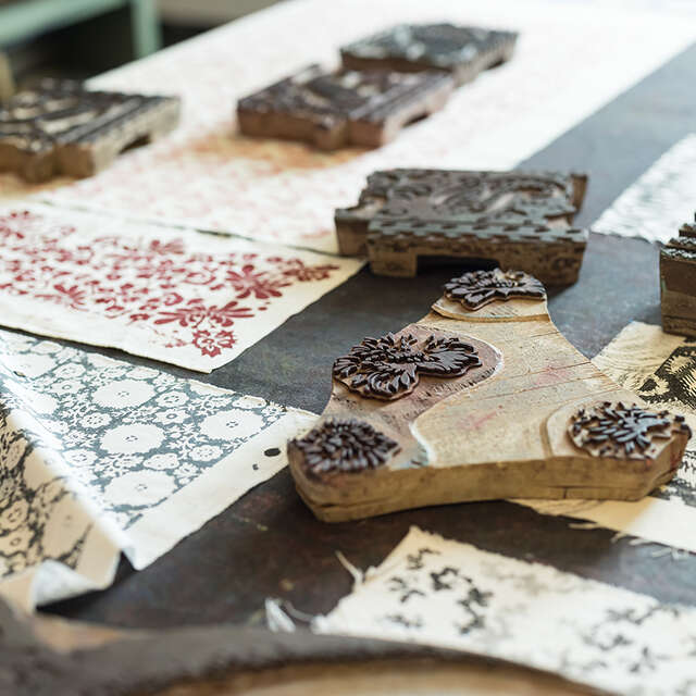 Atelier d'impression à la planche
