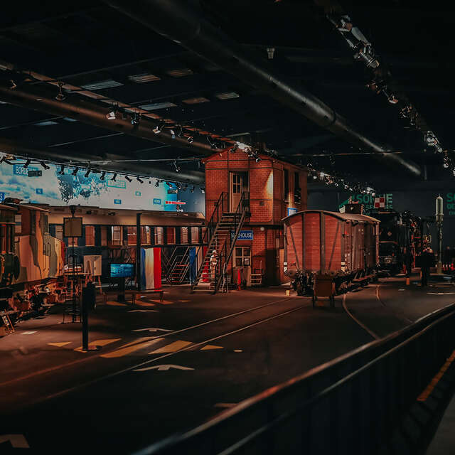 Nachts im Eisenbahnmuseum