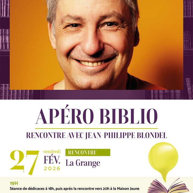 Apéro Biblio with Jean-Philippe Blondel