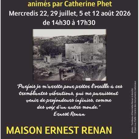 Atelier d'écriture à la Maison Ernest Renan