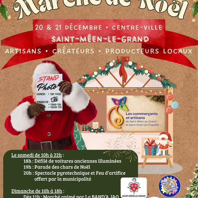 Marché de Noël et feu d'artifice- Saint-Méen-le-Grand