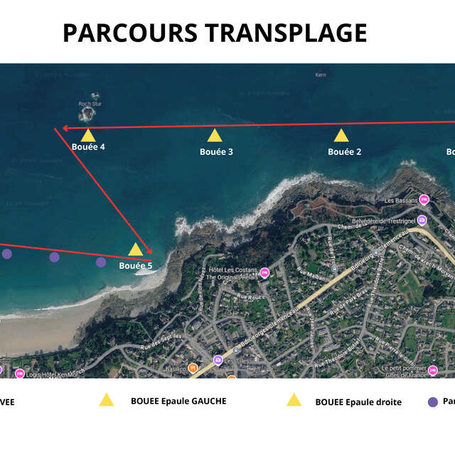 Transplage Trestrignel-Trestraou 2026, nage en eau libre avec ou sans palme