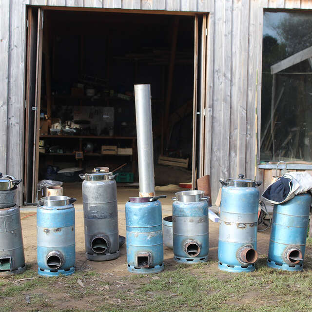Stage Rocket Stove - Fabriquez votre cuiseur mobile haute performance