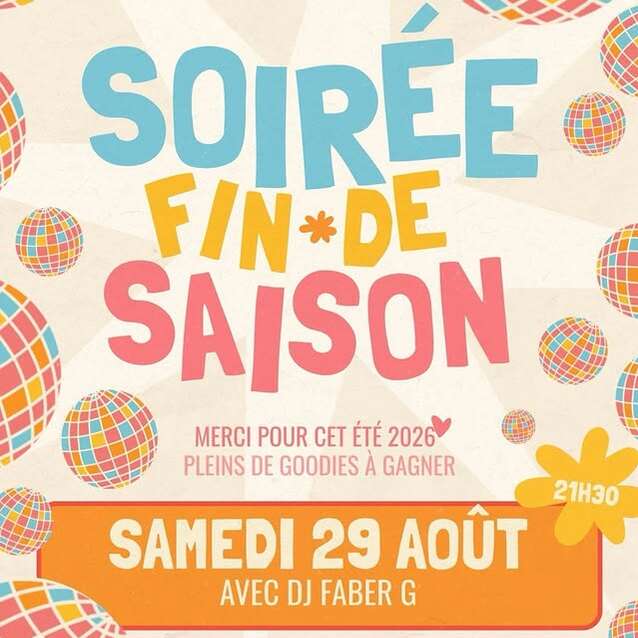 Soirée de fin de saison avec DJ Faber G au Café Breton !