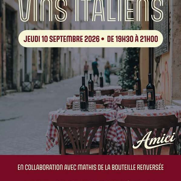 Atelier dégustation de vins Italiens - Amici