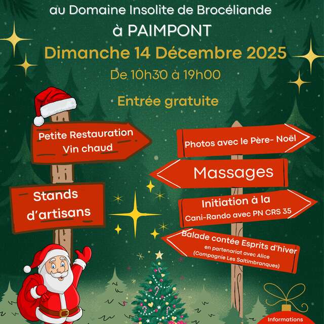 Marché de Noël au Domaine Insolite de Brocéliande à Paimpont