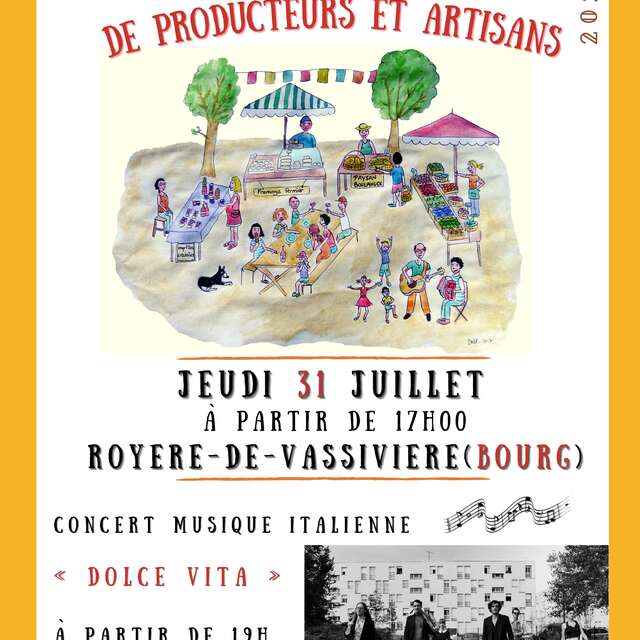 Marché de producteurs et d'artisans locaux