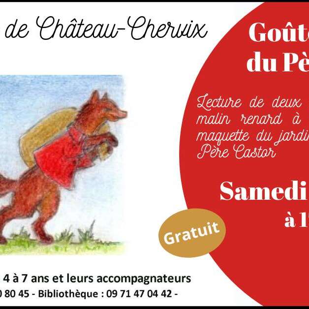 Goûter autour du Père Castor – Bibliothèque de Château-Chervix