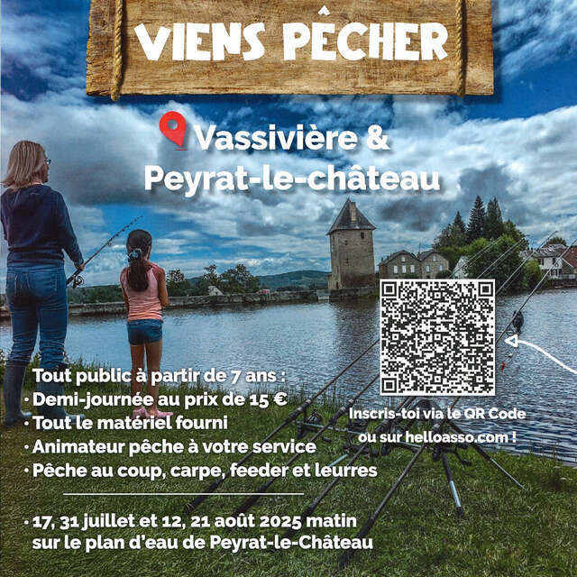 Pêche aux leurres du bord sur le lac de Vassivière