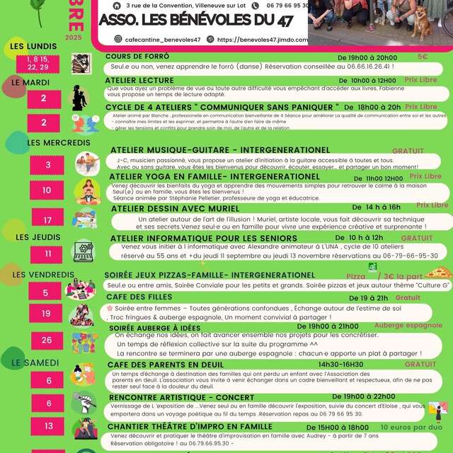 Chantier théâtre d'impro en famille