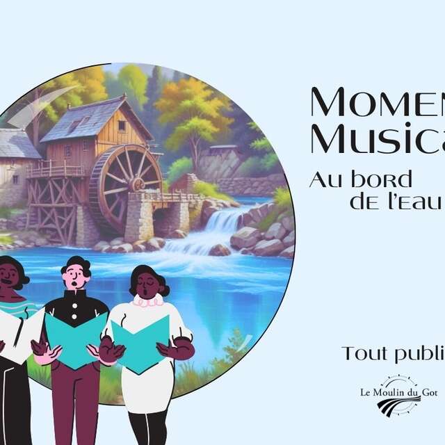 Moment musical au bord de l'eau avec le Chœur de Saint-Léonard au Moulin du Got