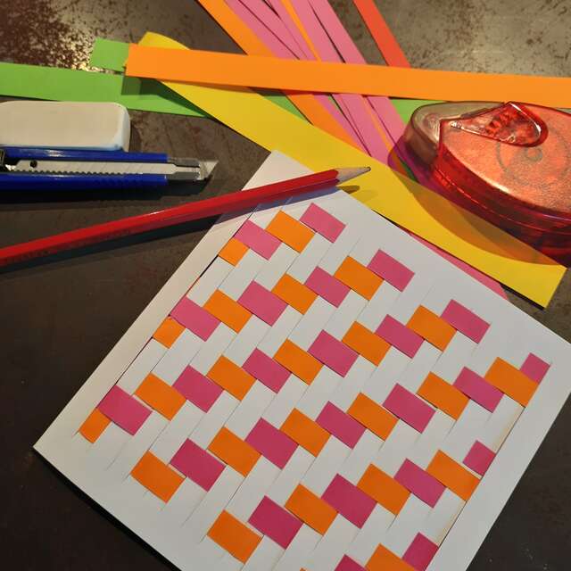 Atelier créatif - Cartes tissées