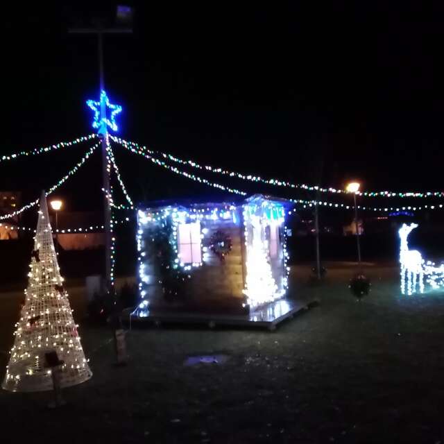 Illumination du Village de Noël et la maison du Père Noël