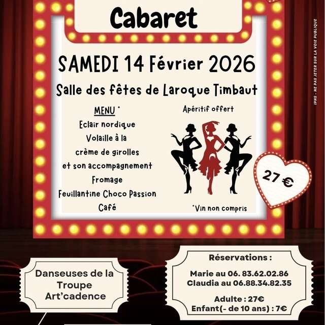 Soirée Repas-Spectacle Cabaret
