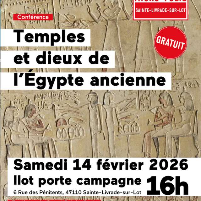 Conférence "Temples et dieux de l'Egypte ancienne"