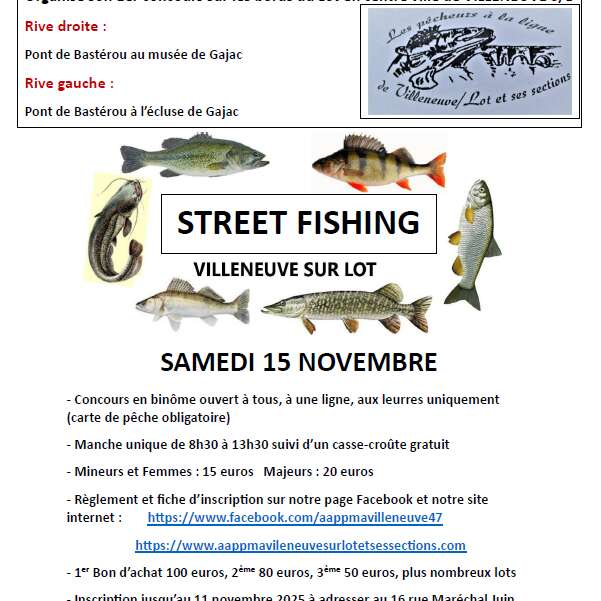 Street fishing Villeneuve