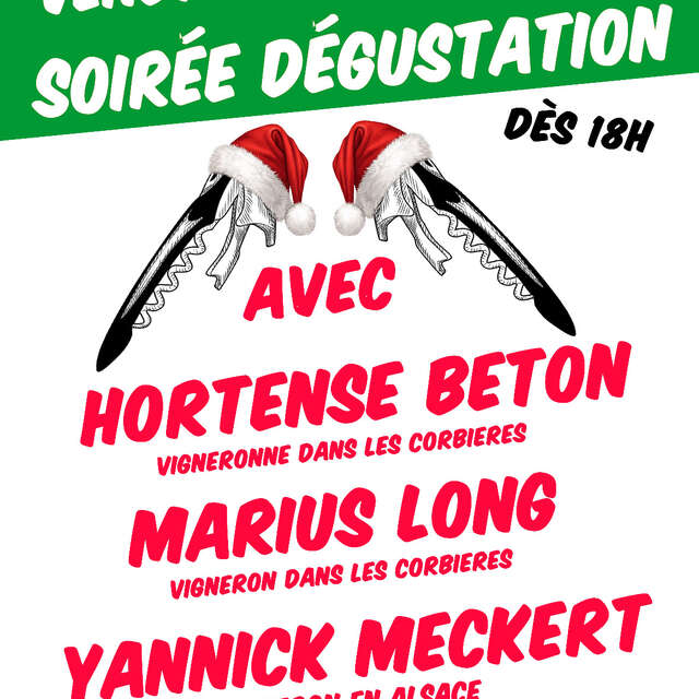 Soirée dégustation vin avec les vignerons