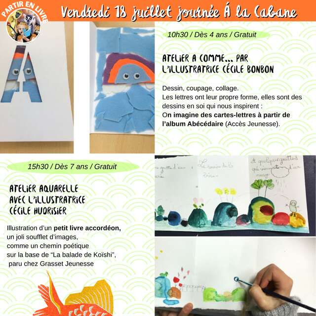 Atelier aquarelle avec l'illustratrice Cécile Hudrisier